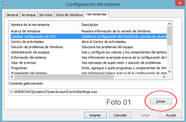 Configurar UAC del Sistema