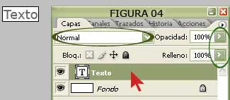 Opacidad y Relleno de Texto