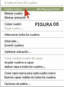 Crear Cuadro Nuevo para Animación